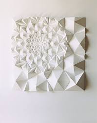 Paper Sculpture By Matt Shlian More A Solitary Number Slumbering It S Head In Between Tightly Injure Hands In 2020 Paper Art Paper Sculpture Geometric Sculpture