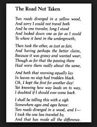 Robert Frost The Road Not Taken El Camino No Elegido Poemas Tomar Te