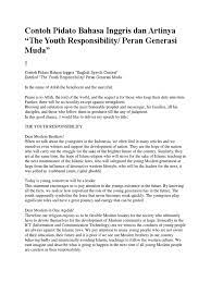 Check spelling or type a new query. Contoh Pidato Bahasa Inggris Dan Artinya