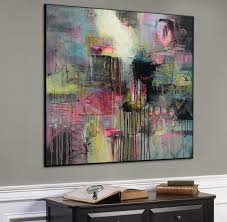 Ideal for sticking on smooth surfaces. Abstract Expressionism Painting Canvas Pink Painting Modern Fine Art A Trend Gallery Art Original Abstract Paintings