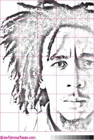 Artwork Black And White Bob Marley Sketch How To Draw A Bob Marley Portrait Draw Famous Faces Bob Marley Painting Pop Art Portraits Drawings