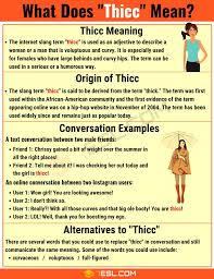 Thicc Meaning What Does The Useful Term Thicc Mean 7 E S L Thicc Meant To Be English Lessons