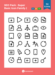 Download Seo Pack Super Basic Icon Family Black Vol 2 Icon Pack Available In Svg Png Eps Ai Icon Fonts Icon Icon Set Start Up