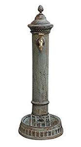 Standbrunnen 78cm Waschbecken Brunnen Eisen Waschplatz Antik Stil Grun Amazon De Garten Wasserhahn Garten Waschtisch Brunnen