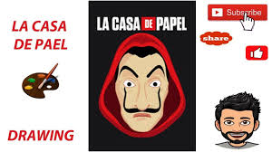 La Casa De Papel Drawing The Mask Bella Ciao Celebrity Drawings Drawings Leonardo Dicaprio