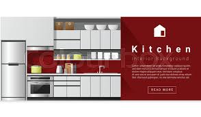 Check spelling or type a new query. Interior Design Modern Kitchen Stock Vector Colourbox