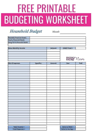 This free printable dave ramsey worksheet helps you track these debt amounts and your progress. Free Printable Budget Worksheets Freebie Finding Mom Budgeting Worksheets Budgeting Worksheets Free Printable Budget Worksheet