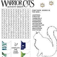 Pages coloring 47 staggering warrior cats coloring book warrior. Stuck At Home Entertain Yourselves With Warrior Cats Activity Sheets Warrior Cats