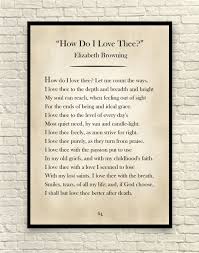 How Do I Love Thee Let Me Count The Ways Author Wall Art Art Print Love Poem How Do I Love Thee Elizabeth Etsy Love Poems Classic Poems Poems