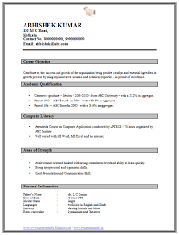 Resume format for mca freshers. 1 Page Resume Format For Freshers Resume Format Download Resume Format For Freshers Free Resume Format