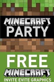 Minecraft Birthday Card Printable Free Free Minecraft Birthday Invitations For Print Or Evite Minecraft Birthday Invitations Minecraft Birthday Minecraft Birthday Party