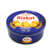 Tin biskut biskut lama jacob nak jual rm35.00 harga boleh nego. Tin Tin Kuki Mentega Biru Bulat Tersuai