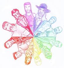 Wwe coloring pages roman reigns #770609 (license: Wrestlers Color Wheel Color Wheel Color Coloring Pages