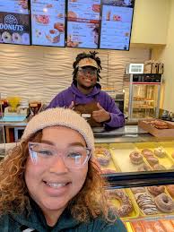 Trying Texas donuts for the first time