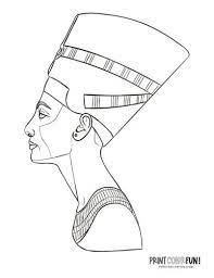 The book is informative and gives a glimpse into the life of queen nefertiti. Queen Nefertiti Coloring Pages Ancient Egyptian Royalty Print Color Fun