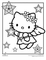 Coloriage Hello Kitty Et Les Etoiles De Noel