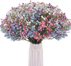 12 baby's breath artificial gypsophila silk wedding flowers centerpieces faux. Artificial Baby Breath Flowers Fake Gypsophila Bouquets 12 Pcs Fake Real Touch Flowers For Diy Wedding Decoration Home Party 4 Color Walmart Com Walmart Com