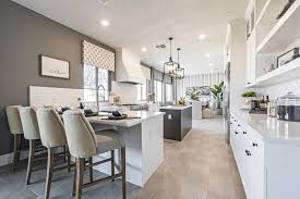 Grey Hues And Open Shelves Makes For The Perfect Kitchen New House Plans Modern Farmhouse Kitchens New Homes