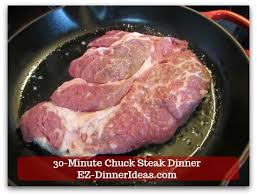 Transfer steaks with tongs to a plate and serve warm. Quick Beef Chuck Steak Recipe Easy 30 Minute Dinner Idea