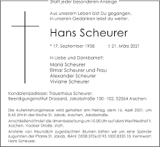 Design, production and sale of pneumatic valve actuators. Traueranzeigen Von Hans Scheurer Aachen Gedenkt