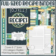 Recipe Binder Kit Printables Navy Recipe Book Recipe Etsy Recipe Binder Recipe Binder Kit Recipe Binder Printables