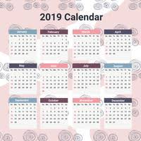 Denna utskrift är endast för privatbruk. 2019 Utskriftsbar Kalender 272473 Ladda Ner Gratis Vektorgrafik Arkivgrafik Och Bilder