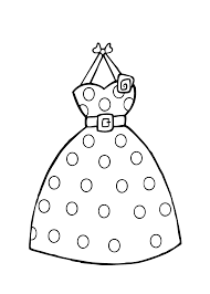 Dress Polka Dot Coloring Page For Girls Printable Free Coloring Pages For Girls Designs Coloring Books Fashion Coloring Book