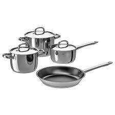 Oumbarlig 7 Piece Cookware Set Ikea Batterie De Cuisine Plaque De Cuisson Electrique Ustensile