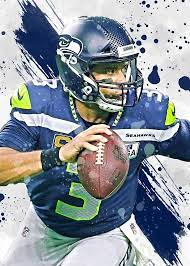 Russell Wilson Seattle Seahawks Poster Print Sports Art Etsy Seattle Seahawks Football Nfl Football Art Baltimore Ravens Football