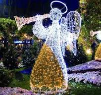Outdoor IP65 3D Customizable LED Angel Motif Light for Xmas Decor