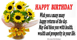 Yellow Flowery Birthday Card Flowers Birthday Greeting Happy birthday wish to my mother! yellow flowery birthday card flowers