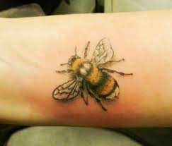 Bumble Bee Tattoo Realistic Bee White Tailed Bee Coloured Tattoo Nature Tattoo Secret Ink Truro Cornwall Best Tatto Bee Tattoo Meaning Insect Tattoo Bee Tattoo