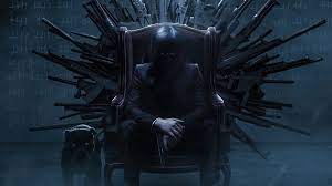 919665 4k Pistol Dog Black Suit Celebrity Digital Art John Wick Lots Of Guns Fan Art Throne Glowing Eyes Frontal View Dark Hair Mocah Hd Wallpapers