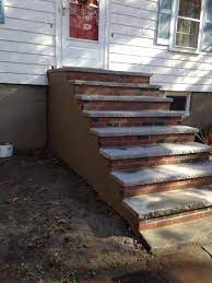 Brick Block Stone Staircases Masonry Contractor Norwood Ma Deluca Masonry Construction Masonry Construction Brick Steps Staircase