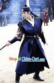 Ancient Korean Knight Costumes Korean Warrior Dress And Headwear Complete Set For Men Ancient Korean Clothing Korean Outfits Traditional Outfits