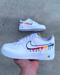 Drip Custom Air Force 1 Etsy Nike Air Shoes White Nike Shoes Custom Shoes Diy
