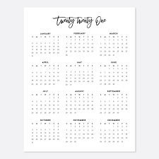 Calendar comes from a latin word that embarks the very first afternoon of monthly. 2021 Printable Calendars With Script 2021 Year Planners Digital Download Calendars Calendar Printables Desk Calendars Printable Calendar
