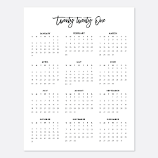 Product title large desk calendar 2021 monthly pages january to december 2021 22 x 17, large print standard ruled blocks monthly planner. 2021 Printable Calendars With Script 2021 Year Planners Digital Download Calendars Calendar Printables Printable Calendar Desk Calendars