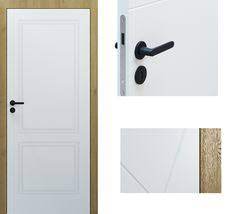 moderne lakdeur met eiken omlijsting witte deuren binnendeuren modern interieur