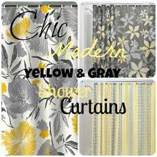 Chic Affordable Yellow And Gray Shower Curtains Yellow Shower Curtains Gray Shower Curtains Yellow Bathrooms