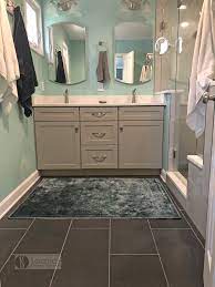 Flooring kitchen and bath depot is a home remodeling business that specializes in designing and installations. Give Your Small Bathroomdesign Depth With A Larger Format Floor Tile Like The Dimensions By Msisurfaces 12 X 2 Bathroom Design Bath Design Bathrooms Remodel
