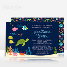 Birthday Invitation And Joint Baptism For First Year Old Event Press