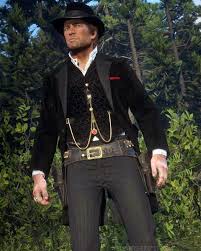 The character's name is mccree and he is using the mystery man. Hana Ù‡Ù†Ø§ Pa Twitter Arthurmorgan Dutchvanderlinde Rdr2 Arthur In This Dutch Outfit