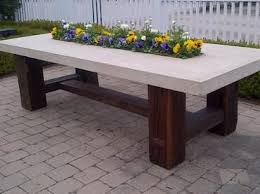 Barn Timber Stone Top Dining Table Mecox Gardens Stone Top Dining Table Concrete Outdoor Table Diy Patio Table