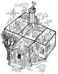 Pippi S House Pippi Longstocking Fairytale Art Graphic Illustration