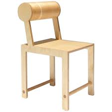 Waka Waka Contemporary Leaning Back Cylinder Wood Dining Chair For Sale At 1stdibs Dining Room Chairs Modern Dining Chairs For Sale Vintage Dining Room