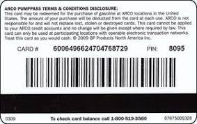 Enter the card number found on the back of the gift card to check your. Gift Card Pump Pass 25 Arco United States Of America Arco Col Us Arco 001a