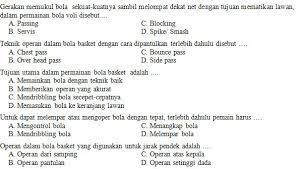 Kisi Kisi Soal Dan Kunci Jawaban Penjas Orkes Smp Kelas 7 Semester Genap Kurikulum 2013 Didno76 Com