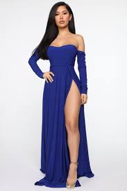 Fashion nova is the absolute worst they will ruin your plans if your waiting on shipment for an important occasion. Elegantly Fab Off Shoulder Maxi Dress Royal Dresses Fashion Nova