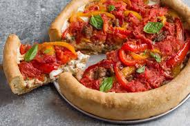Chicago Style Deep Dish Pizza Recipe Deep Dish Pizza Chicago Style Deep Dish Pizza Deep Dish Pizza Recipe